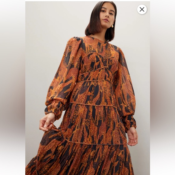 NWT FARM Rio long cocktail dress - Picture 4 of 8